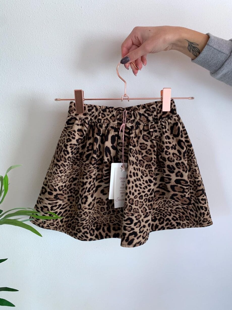 Shop Online Gonna leopardata ampia Souvenir Kids