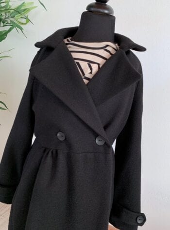 Shop Online Cappotto nero doppio petto Souvenir Kids