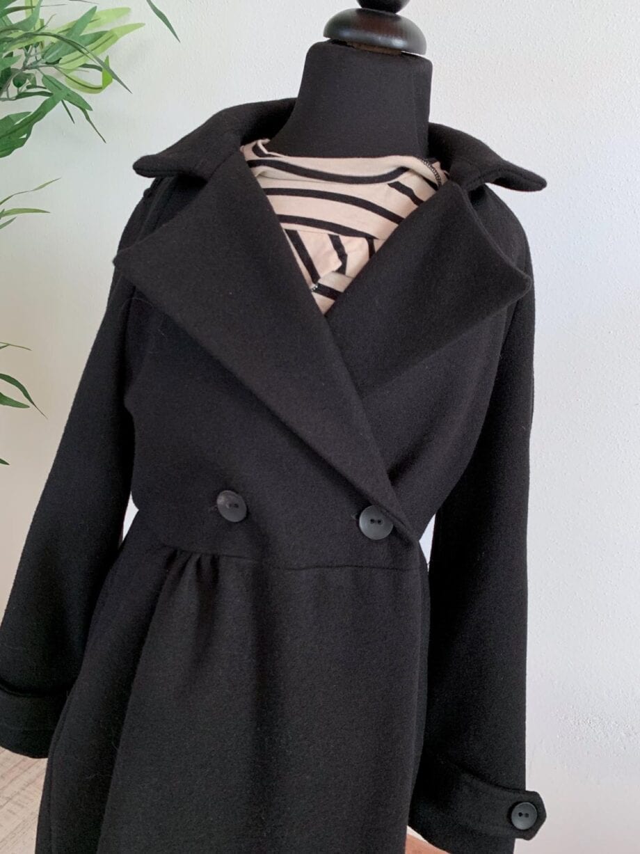 Shop Online Cappotto nero doppio petto Souvenir Kids