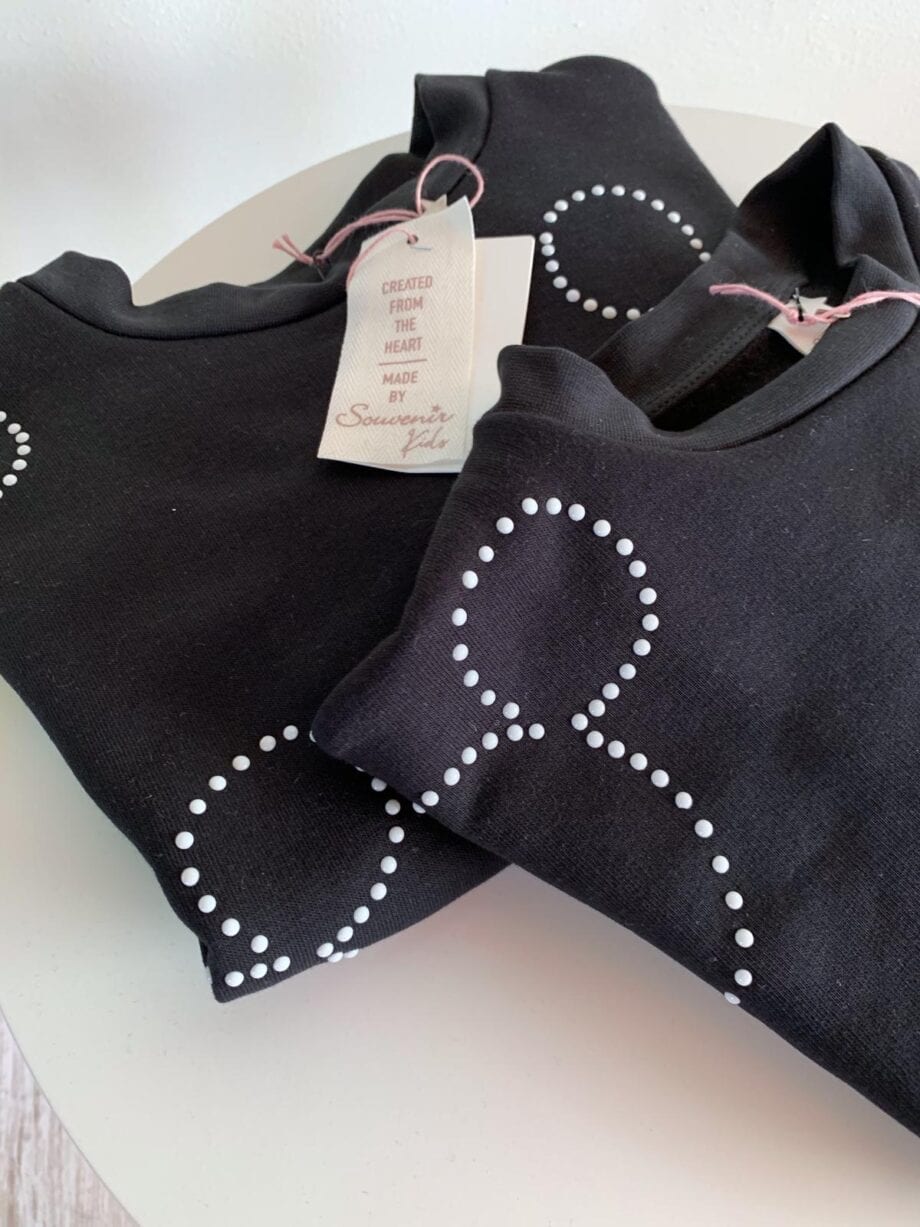 Shop Online Felpa nera topolino con borchie Souvenir Kids