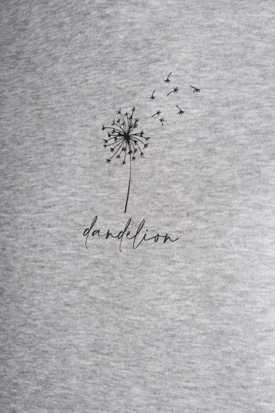 Shop Online Felpa grigia dandelion HERE I AM