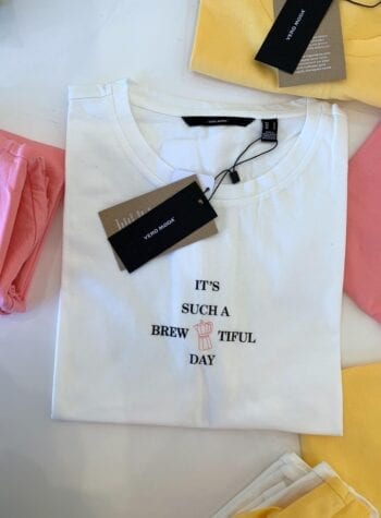 Shop Online T-shirt rosa stampa Vero Moda