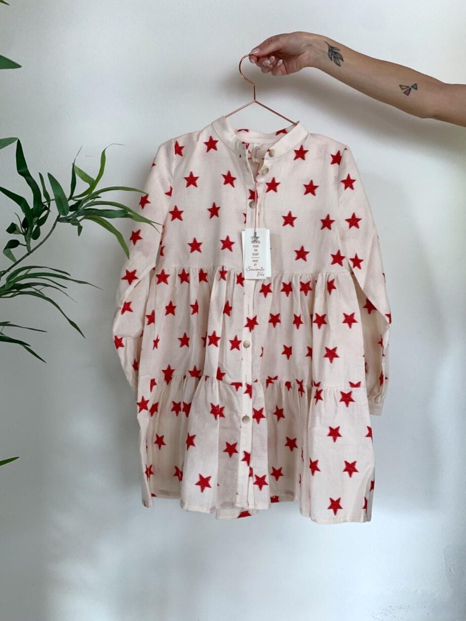 Shop Online Vestito panna con stelle Souvenir Kids