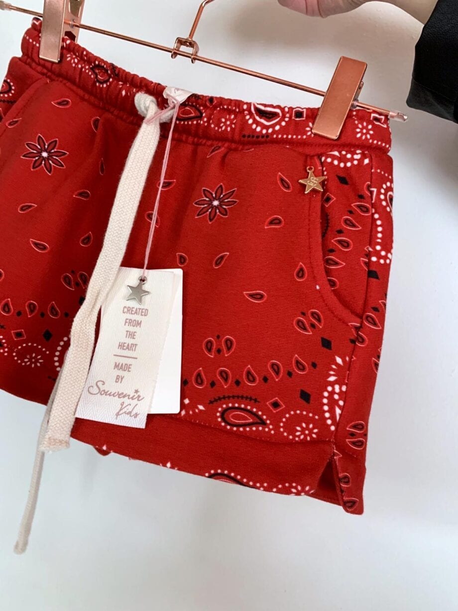 Shop Online Short tuta bandana rosso Souvenir Kids