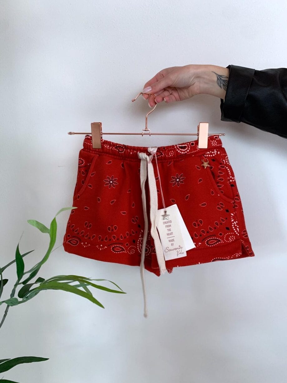 Shop Online Short tuta bandana rosso Souvenir Kids