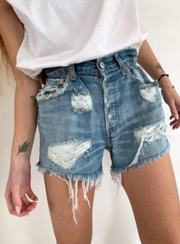 Shop Online Short caramella denim chiaro Levi's