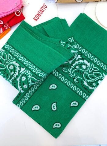 Shop Online Foulard bandana verde smeraldo Kontatto