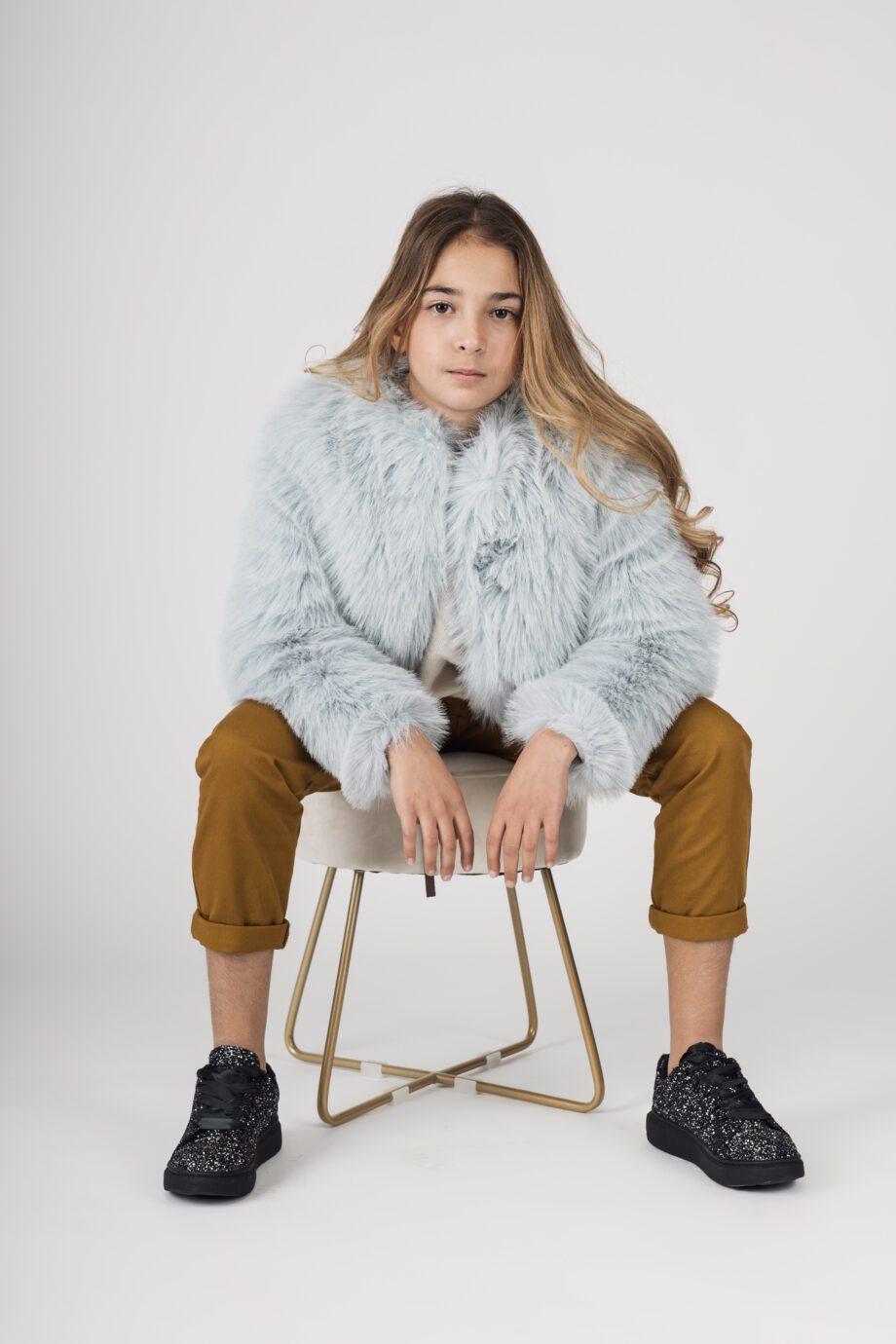 Shop Online Pantalone senape con cintura Souvenir Kids