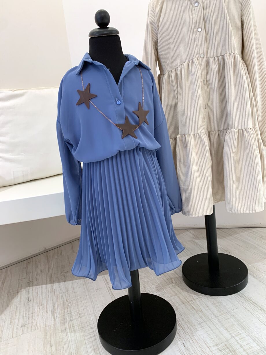 Shop Online Vestito in georgette azzurro Souvenir kids