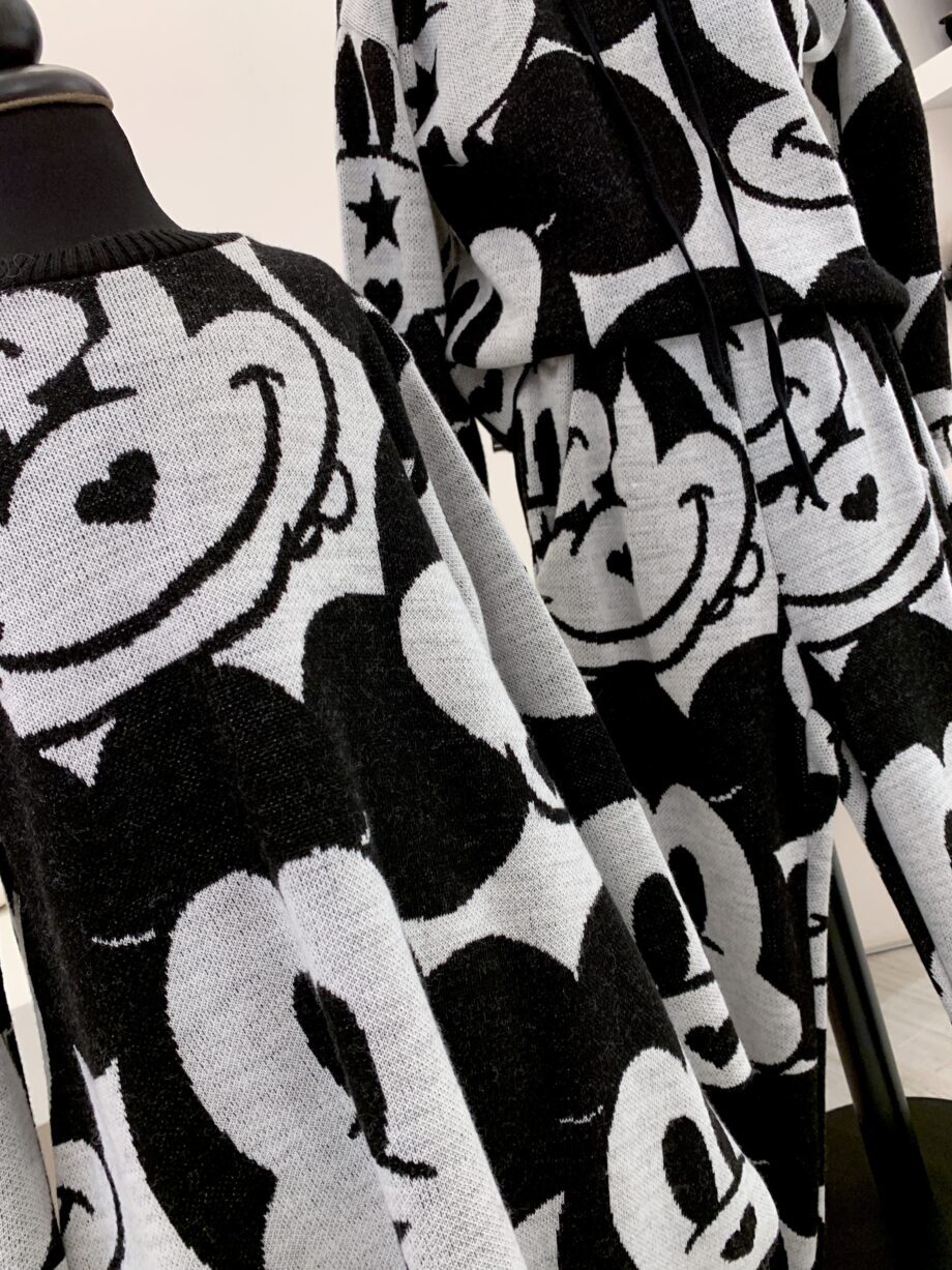 Shop Online Vestito asimmetrico in maglia stampa topolino Souvenir Kids