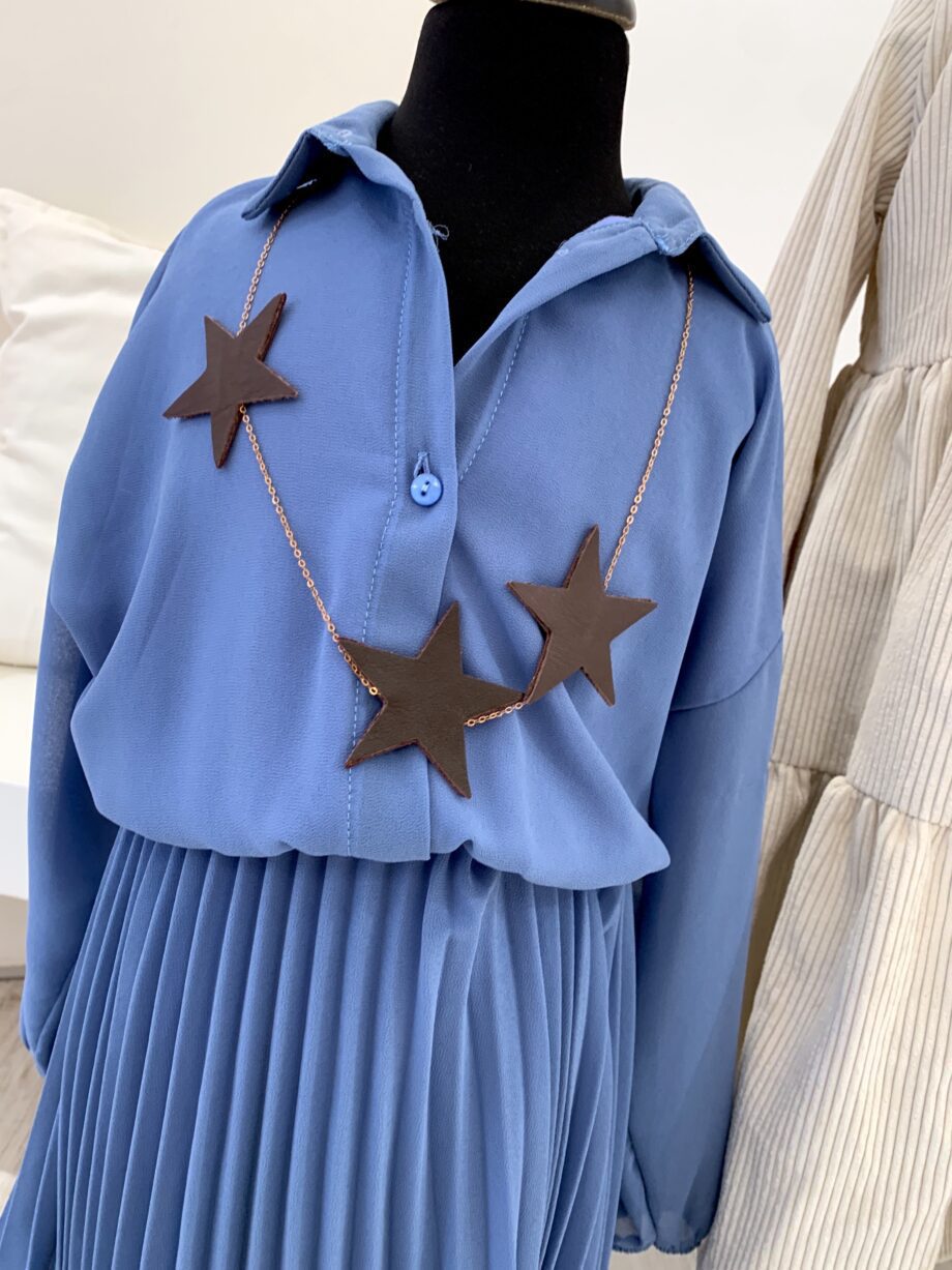 Shop Online Vestito in georgette azzurro Souvenir kids