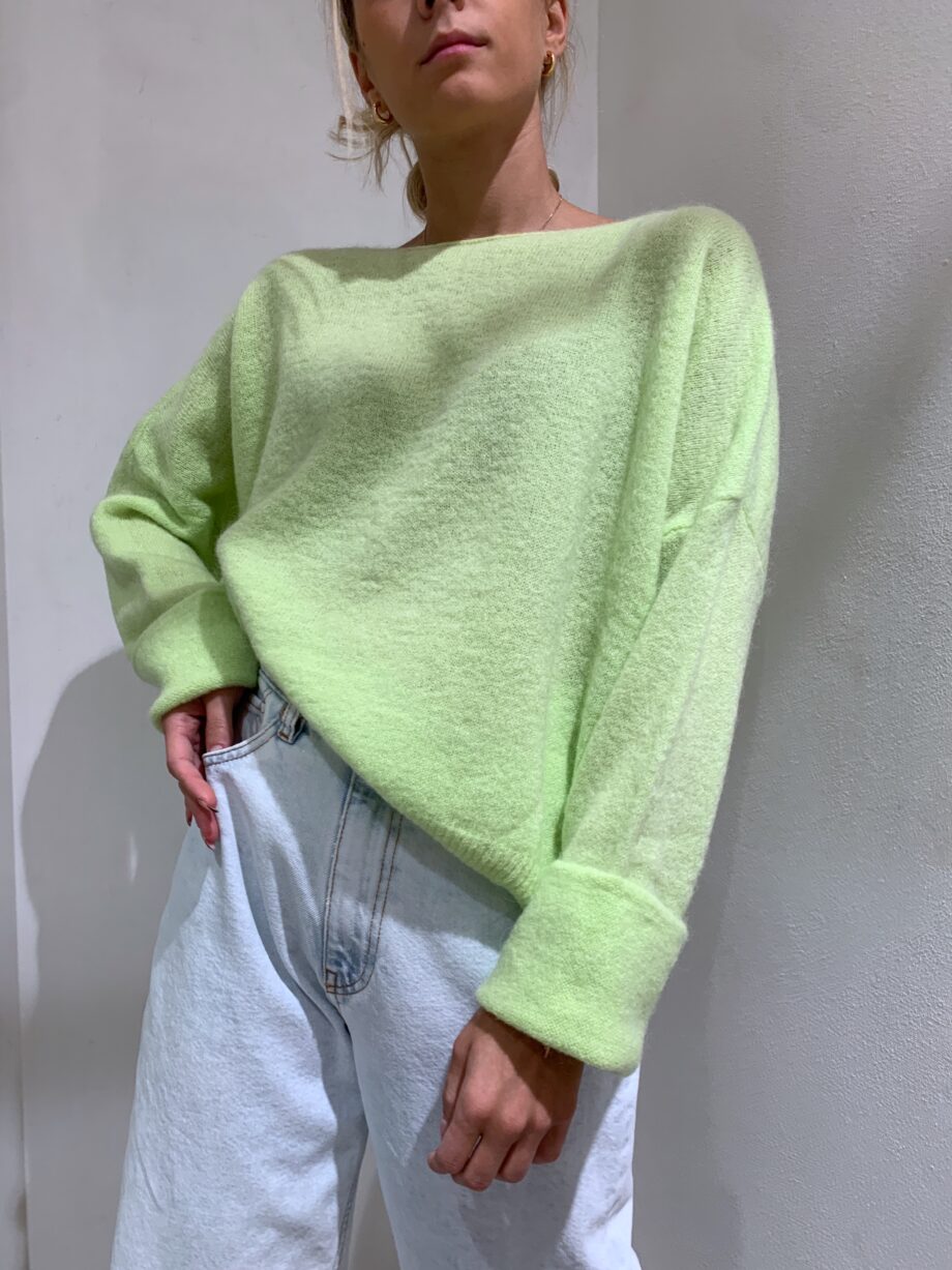 Shop Online Maglione over rasato lime Souvenir