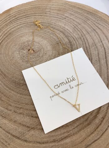 Shop Online Collana in argento 925 con charm lettera V Amitié