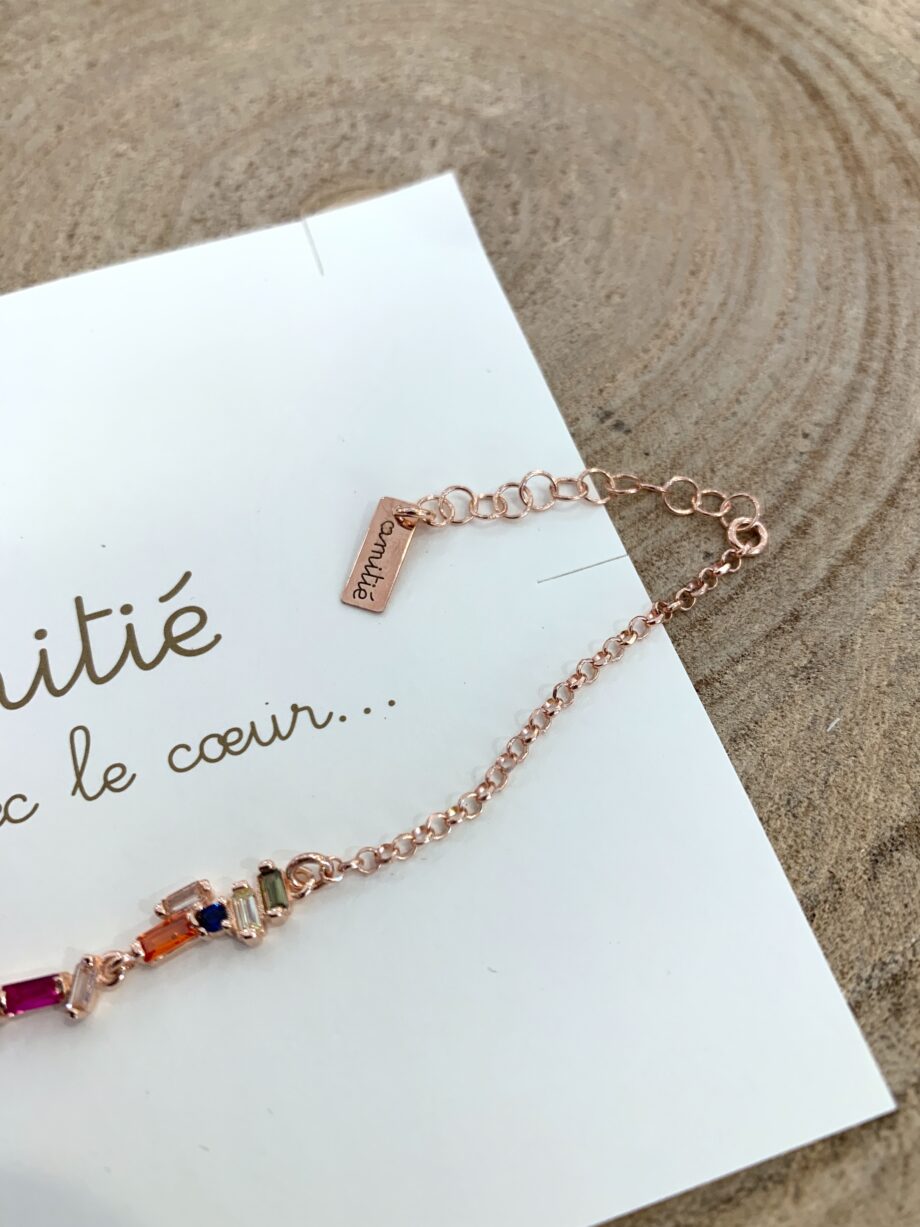 Shop Online Bracciale rosé baguette argento 925 Amitié