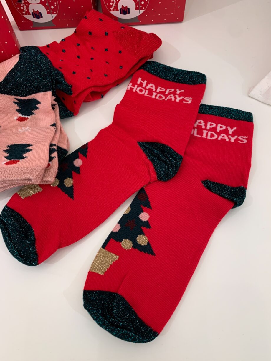 Shop Online Box di calzini colorati natalizi Vero Moda