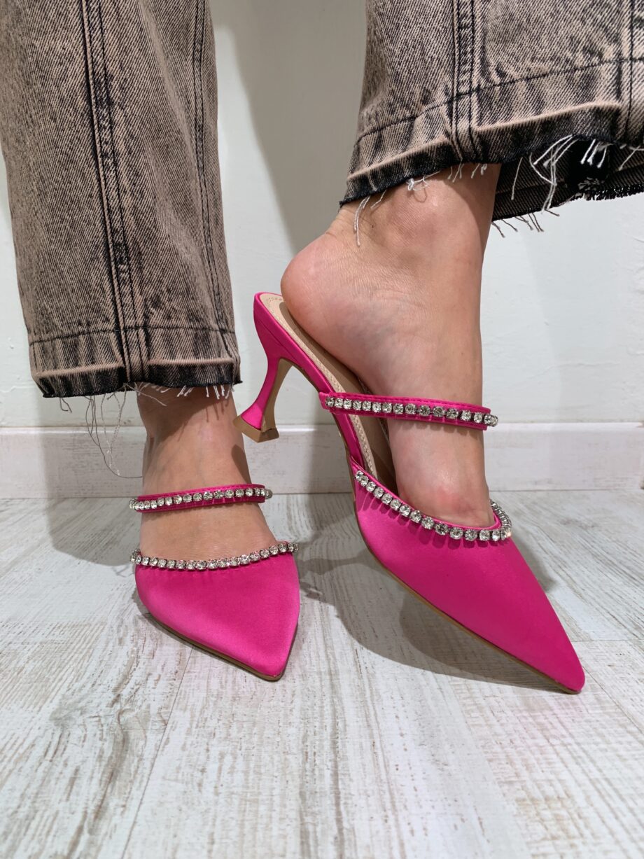 Shop Online Sabot mules Ioana fucsia Twentyfourhaitch