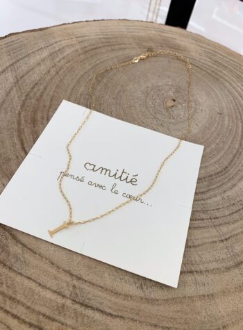 Shop Online Collana in argento 925 con charm lettera I Amitié