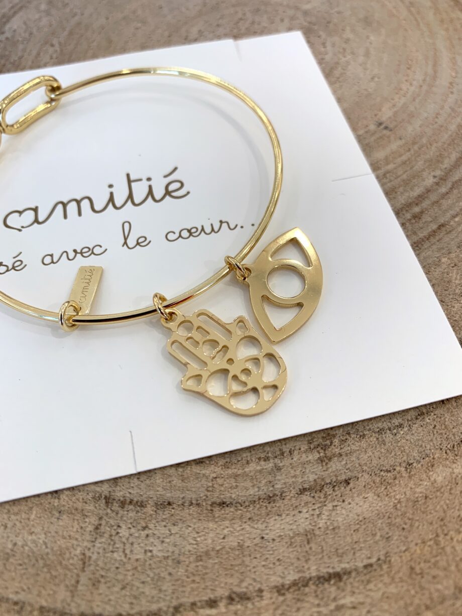 Shop Online Bracciale rigido con charm aereo Amitié