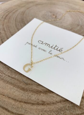 Shop Online Collana in argento 925 con charm lettera G Amitié