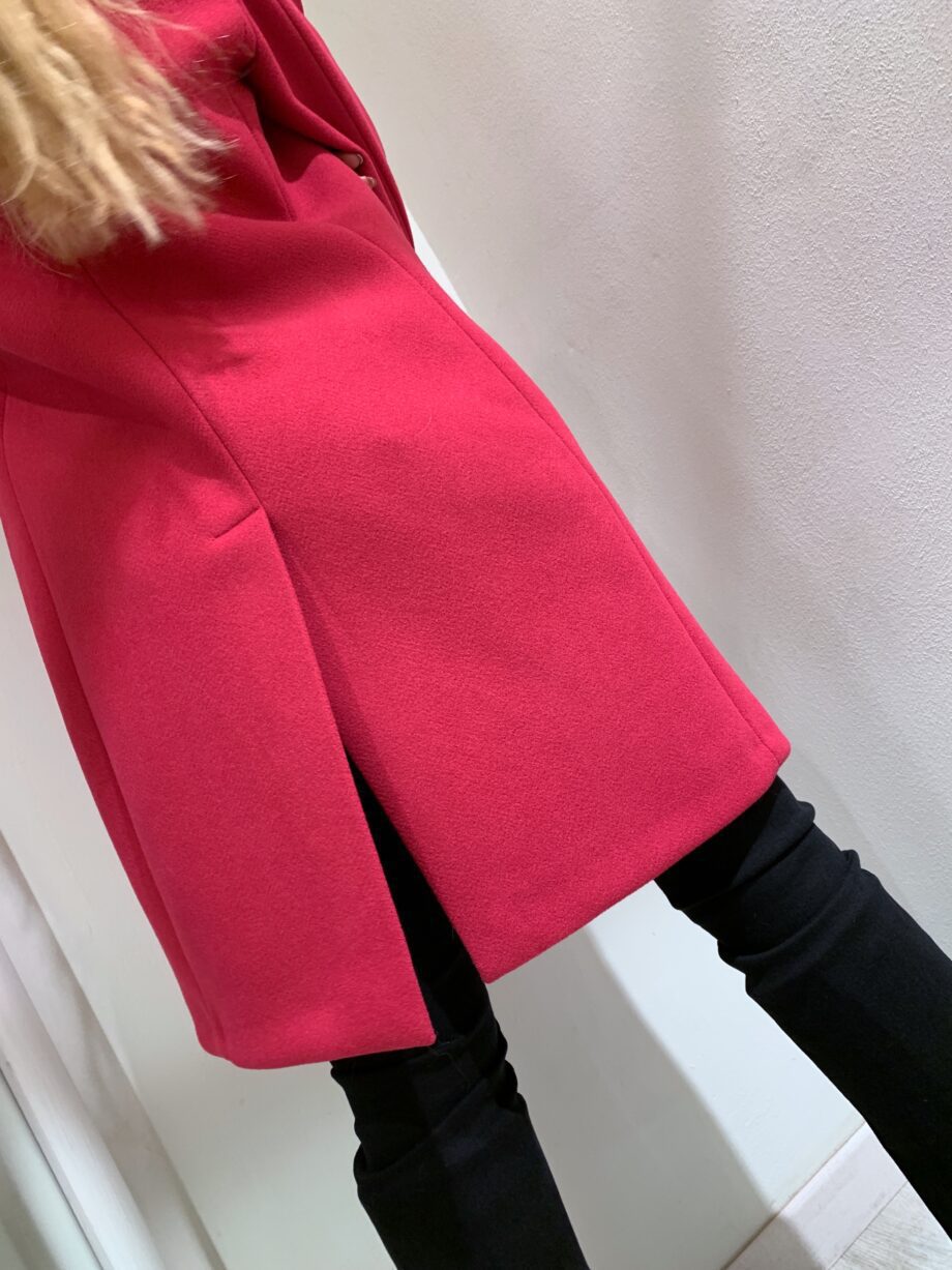 Shop Online Cappotto sfiancato fucsia due bottoni Vicolo