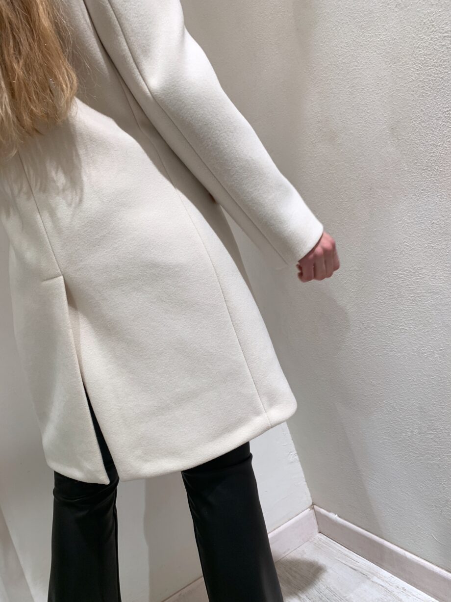 Shop Online Cappotto sfiancato bianco due bottoni Vicolo