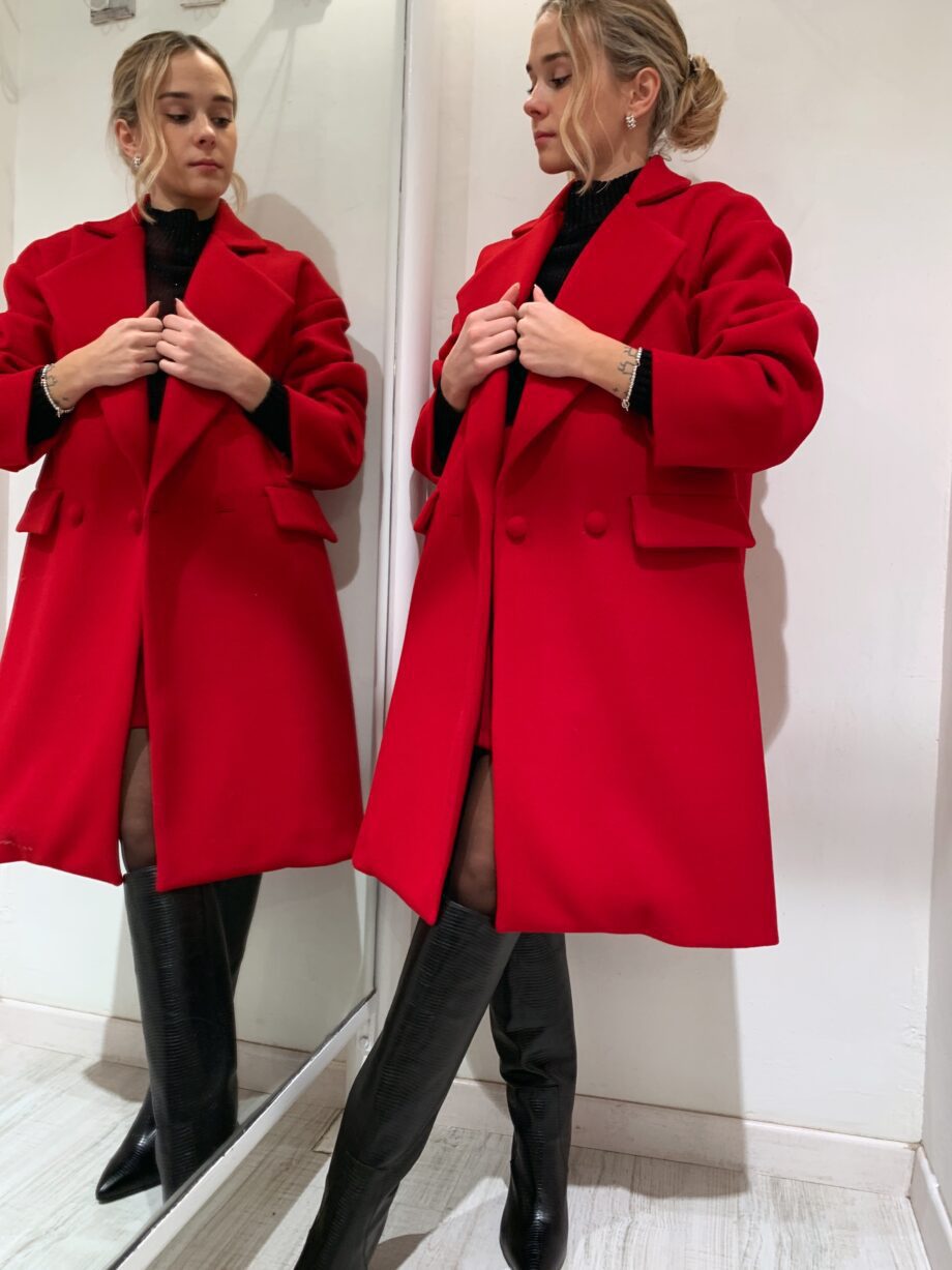 Shop Online Cappotto doppiopetto rosso Kontatto