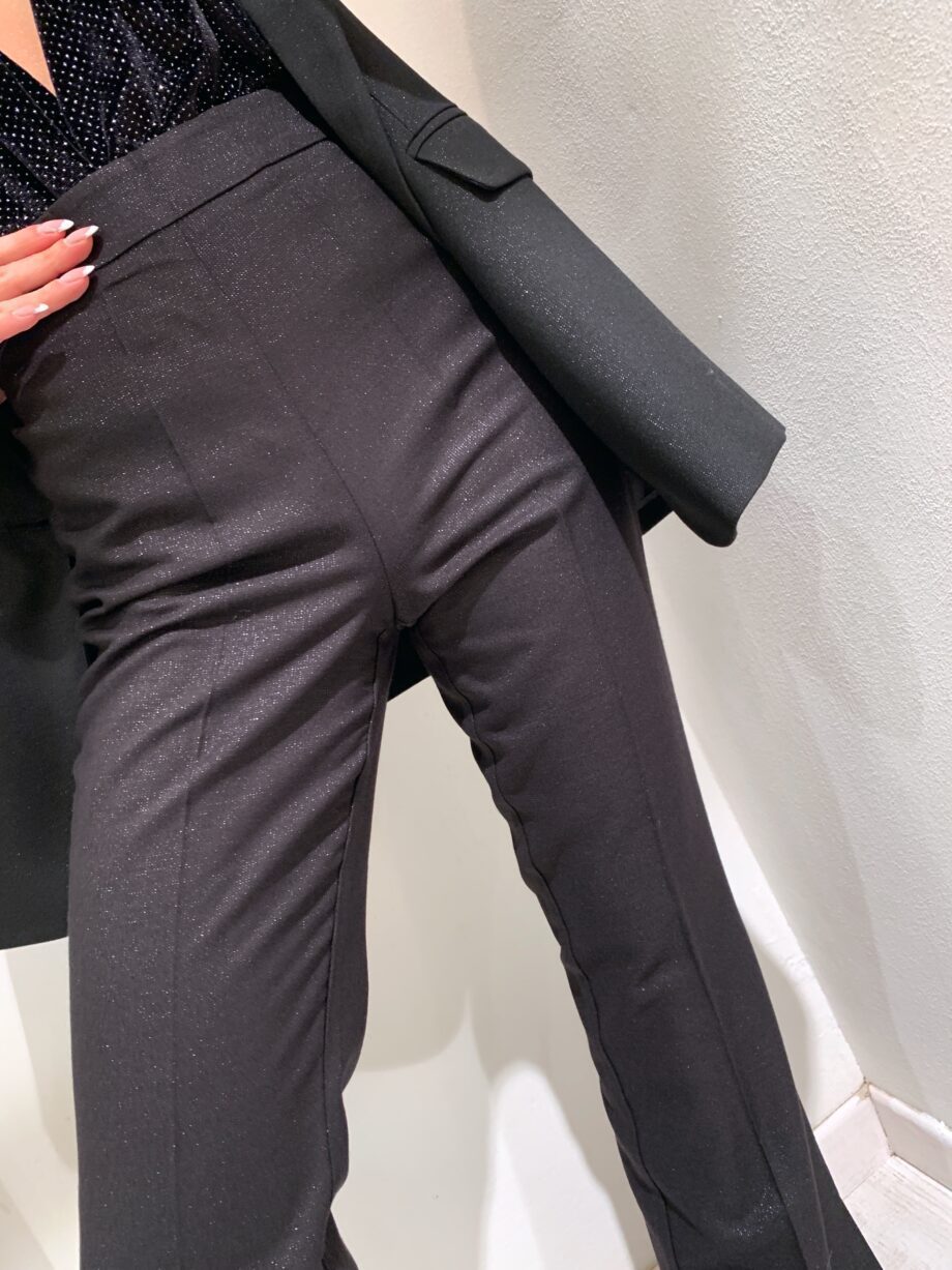 Shop Online Blazer nero a un bottone con lurex Vicolo