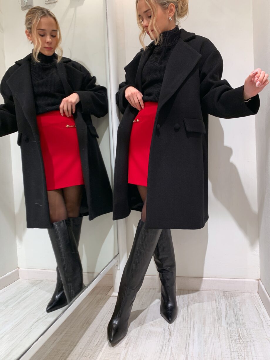 Shop Online Cappotto over doppiopetto nero Kontatto