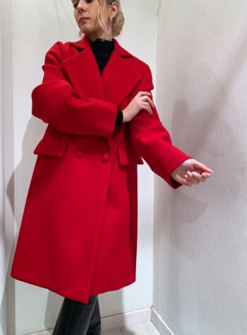 Shop Online Cappotto doppiopetto rosso Kontatto