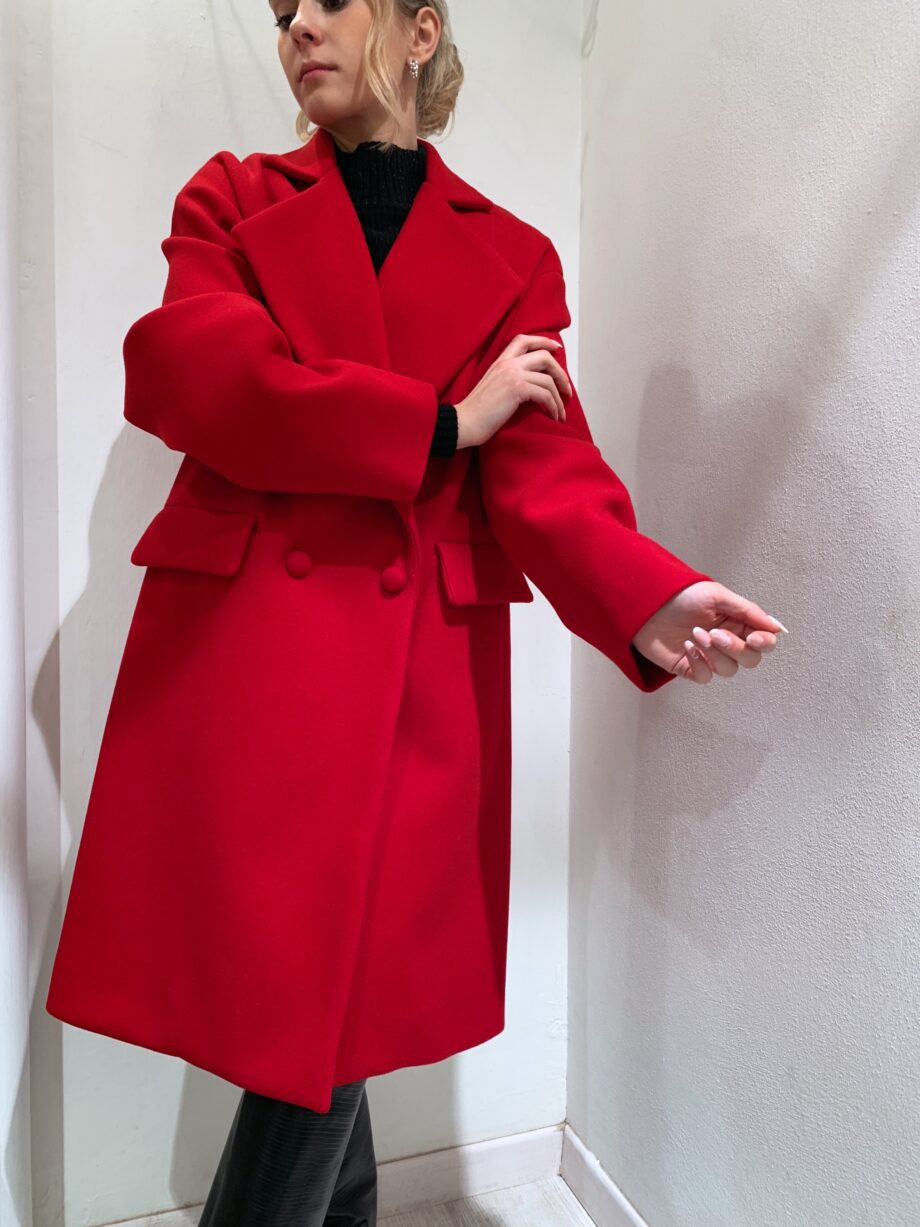 Shop Online Cappotto doppiopetto rosso Kontatto