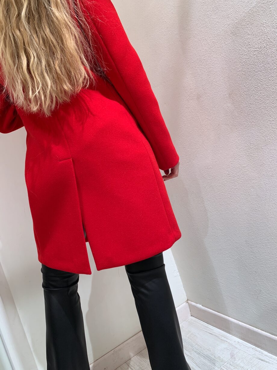 Shop Online Cappotto sfiancato rosso due bottoni Vicolo