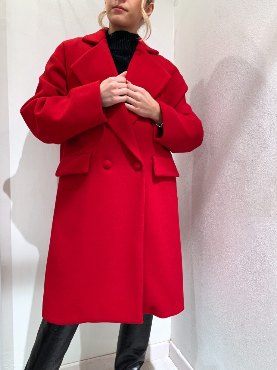 Shop Online Cappotto doppiopetto rosso Kontatto