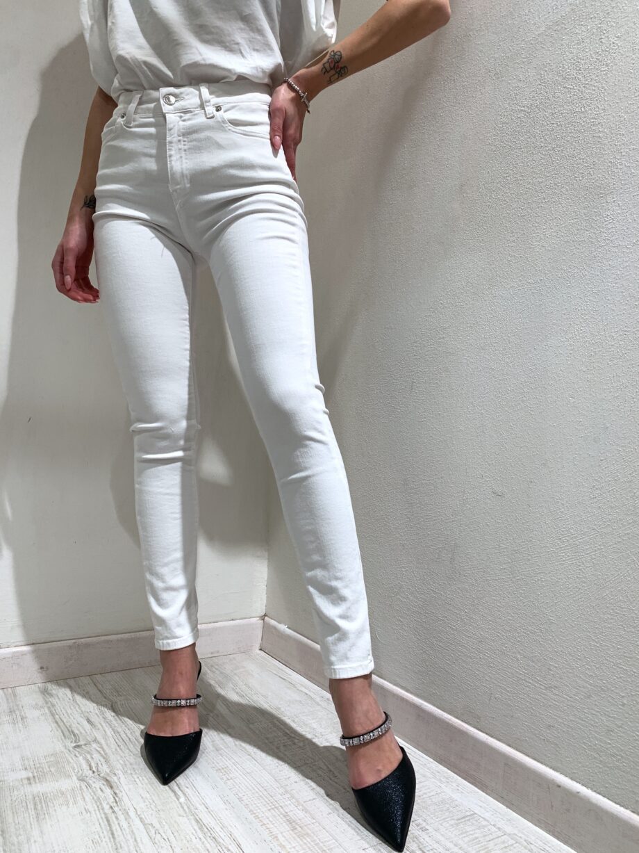 Shop Online Jeans Margot skinny bianco Vicolo