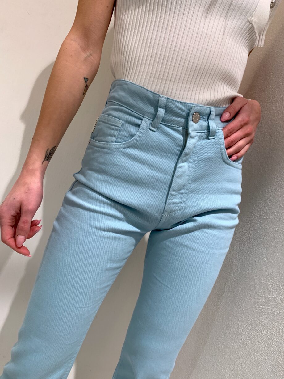 Shop Online Jeans a zampetta celeste HaveOne