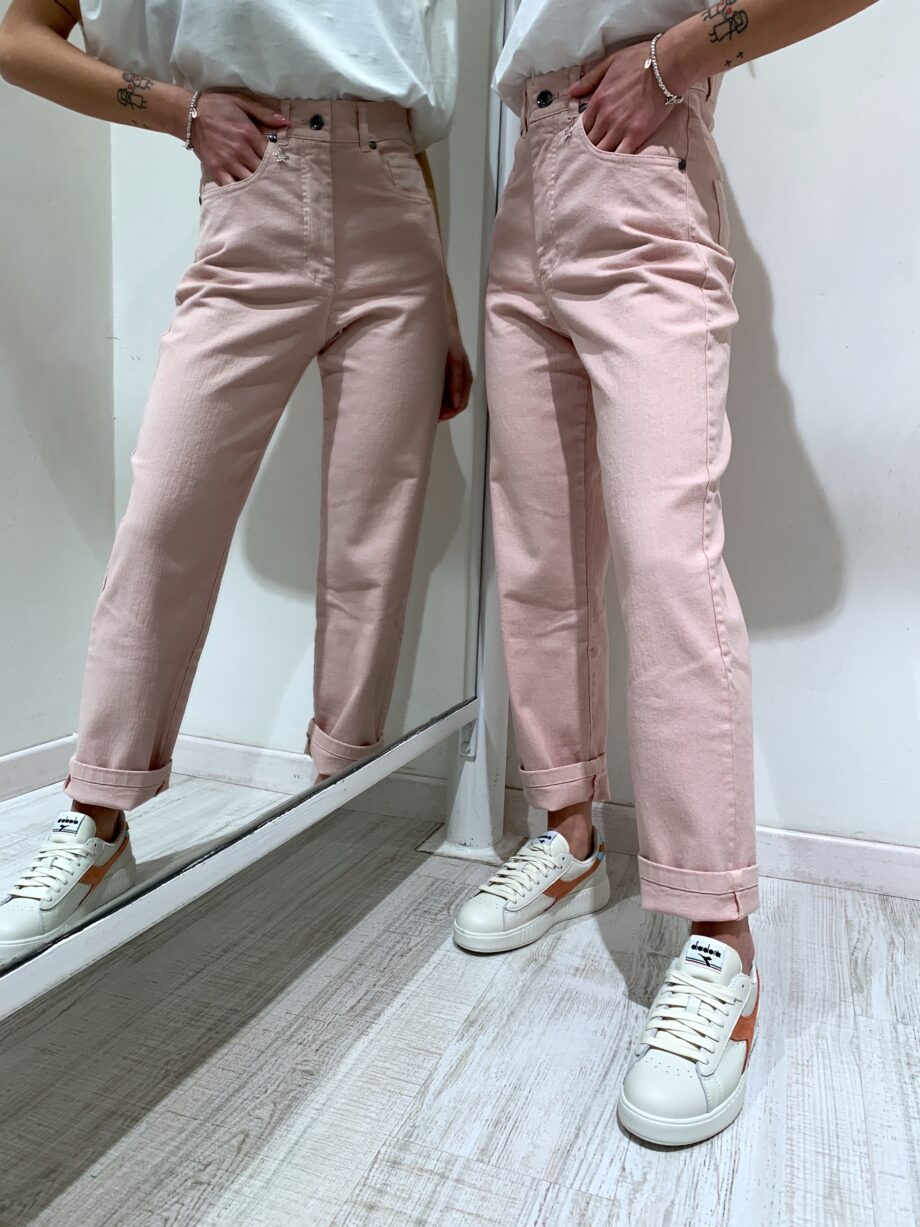 Shop Online Pantalone in jeans rosa Souvenir