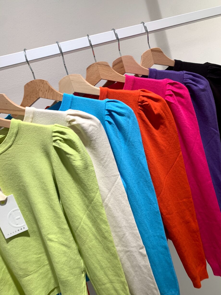 Shop Online Maglioncino viola maniche a sbuffo Have One