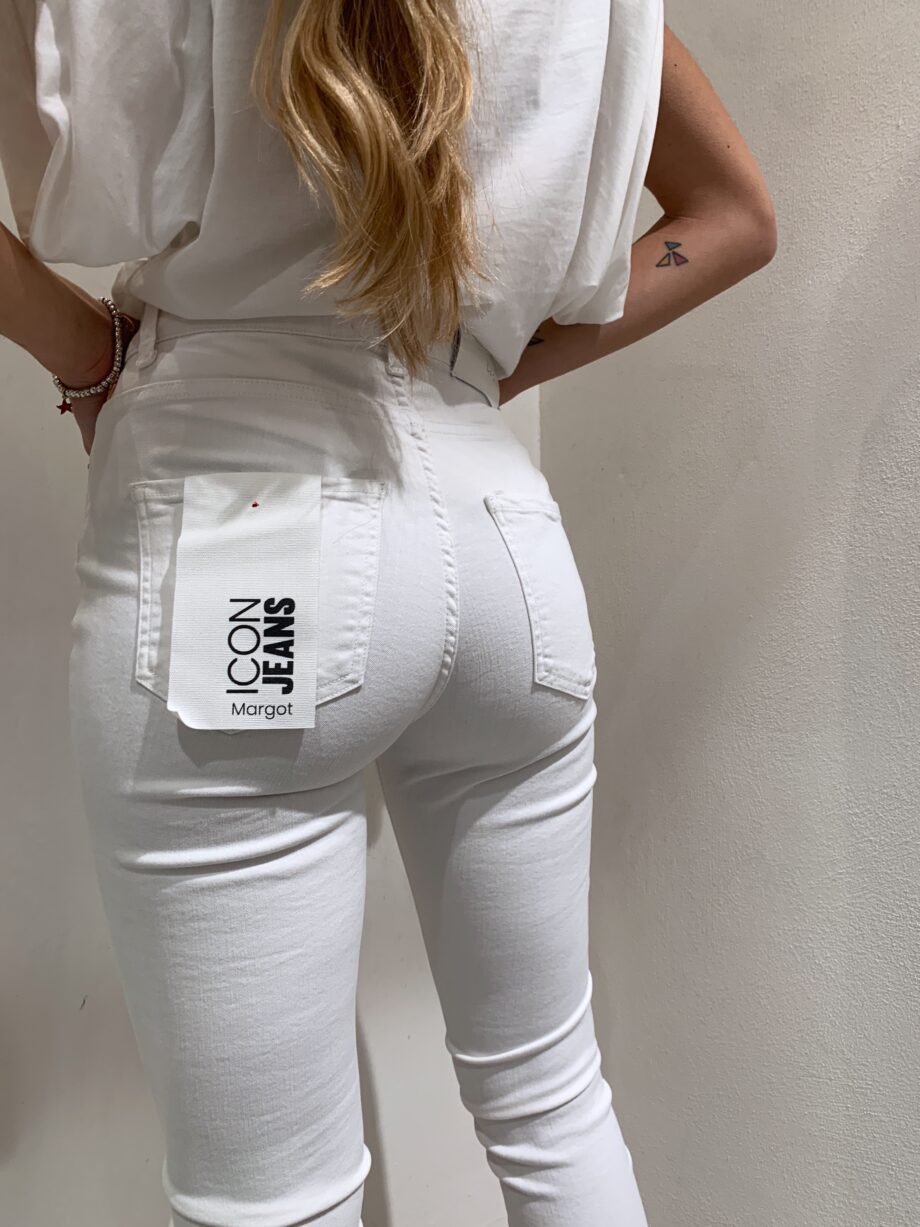 Shop Online Jeans Margot skinny bianco Vicolo