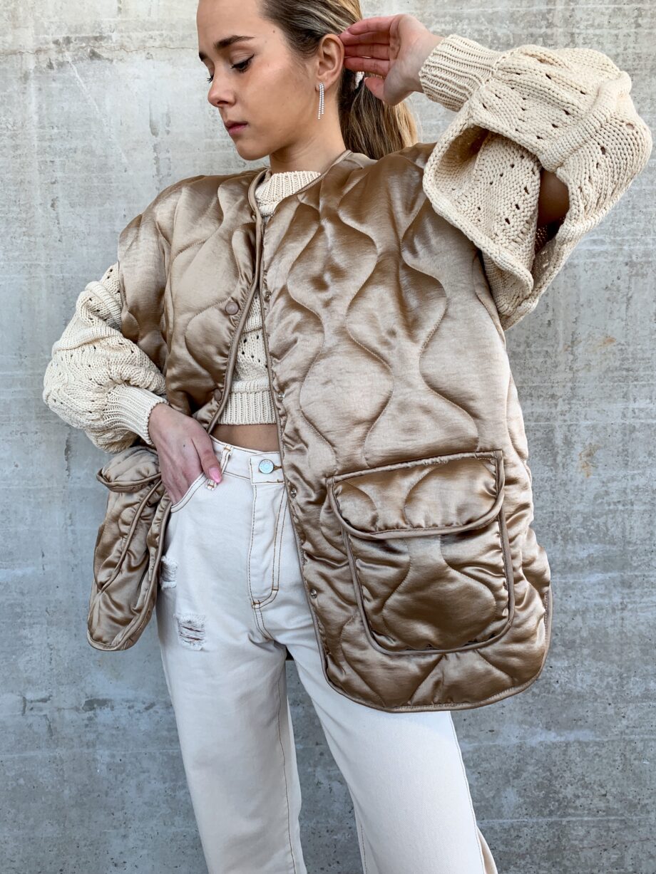 Shop Online Gilet piumino over beige Have One