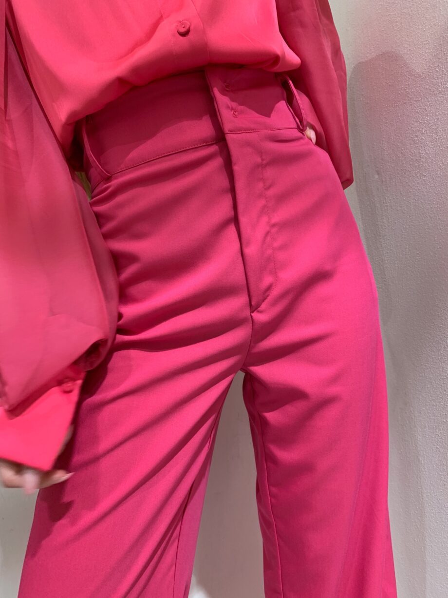 Shop Online Pantalone palazzo vita alta fucsia Have One