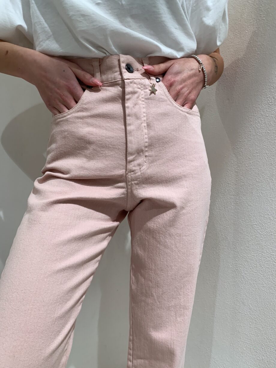 Shop Online Pantalone in jeans rosa Souvenir