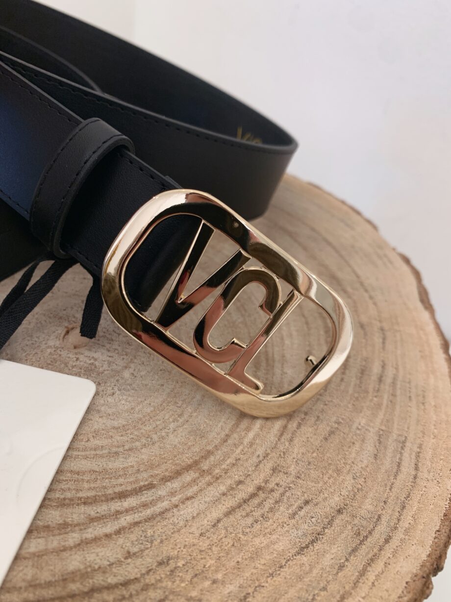 Shop Online Cintura nera modello fibbia VCL oro Vicolo