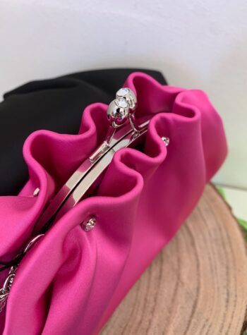 Shop Online Pochette in raso fucsia Twentyfourhaitch