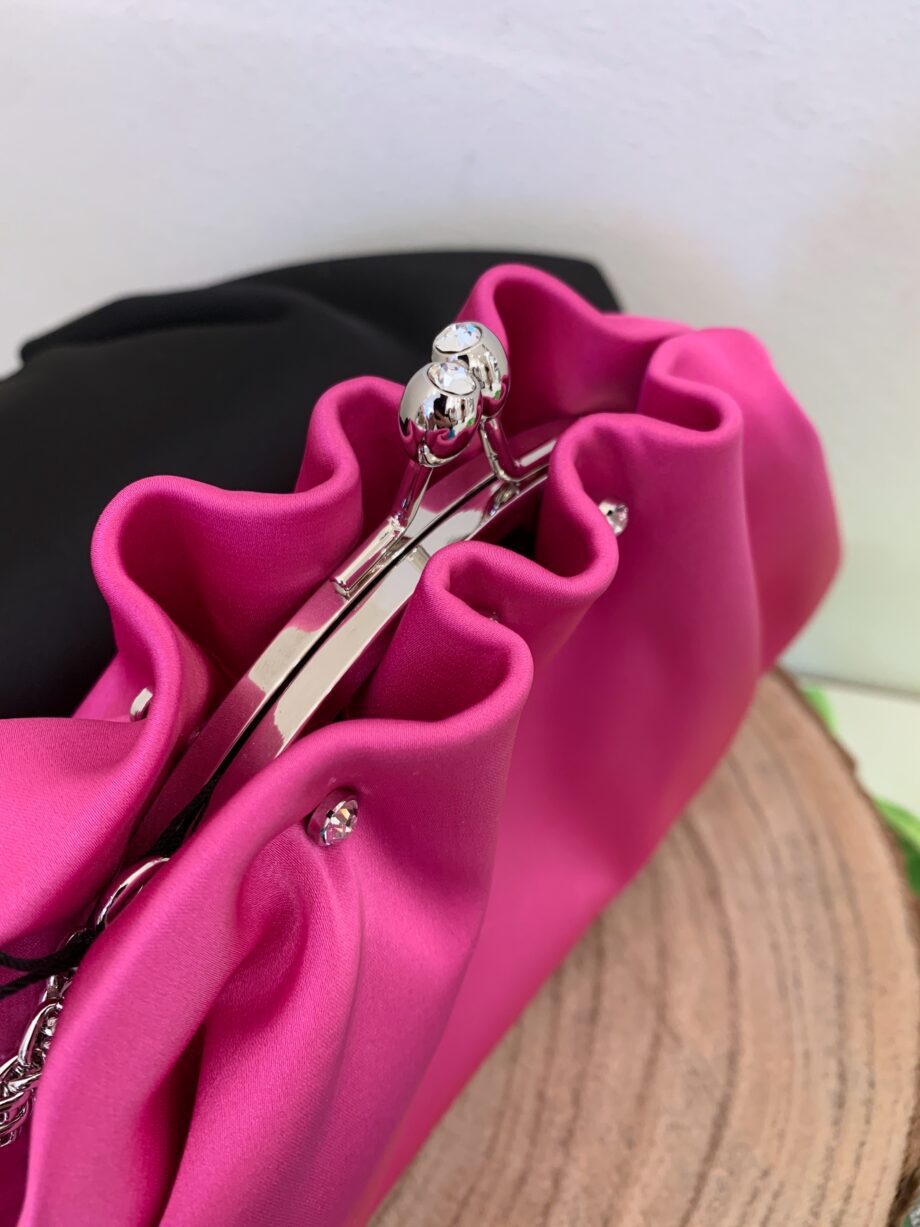 Shop Online Pochette in raso fucsia Twentyfourhaitch