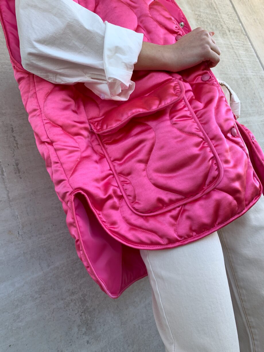 Shop Online Gilet piumino over fucsia Have One