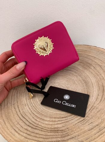 Shop Online Portafoglio mini metal color fucsia Gio Cellini