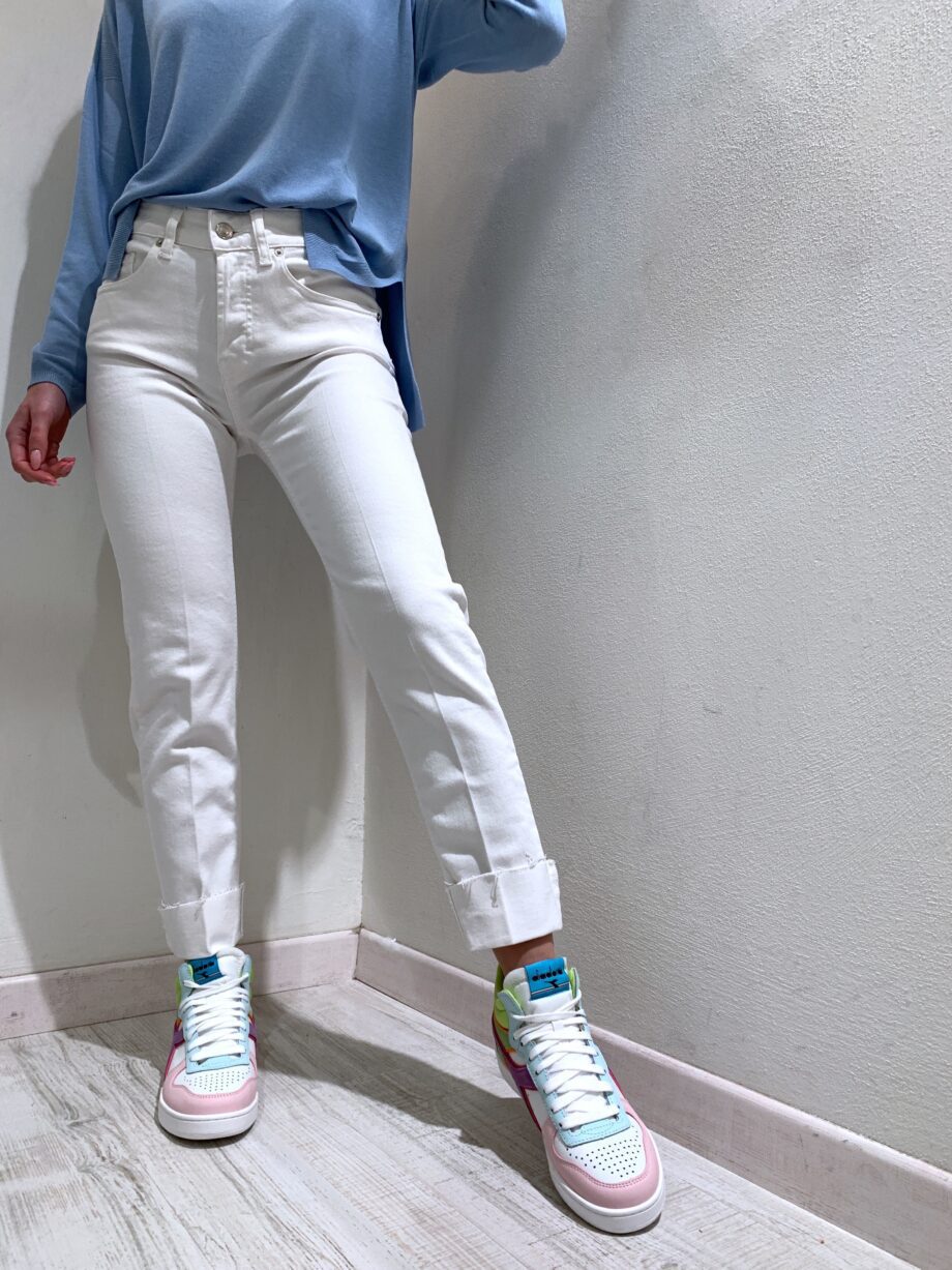 Shop Online Jeans bianco morbido rovescia Vicolo