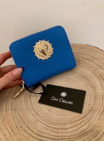 Shop Online Portafoglio mini metal color bluette Gio Cellini