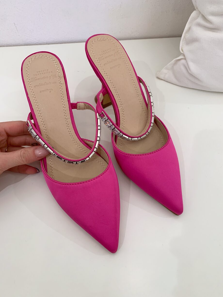 Shop Online Sabot mules Lucy fucsia Twentyfourhaitch