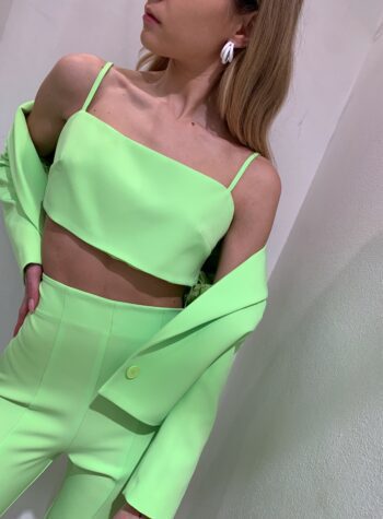 Shop Online Top crop verde acido Vicolo