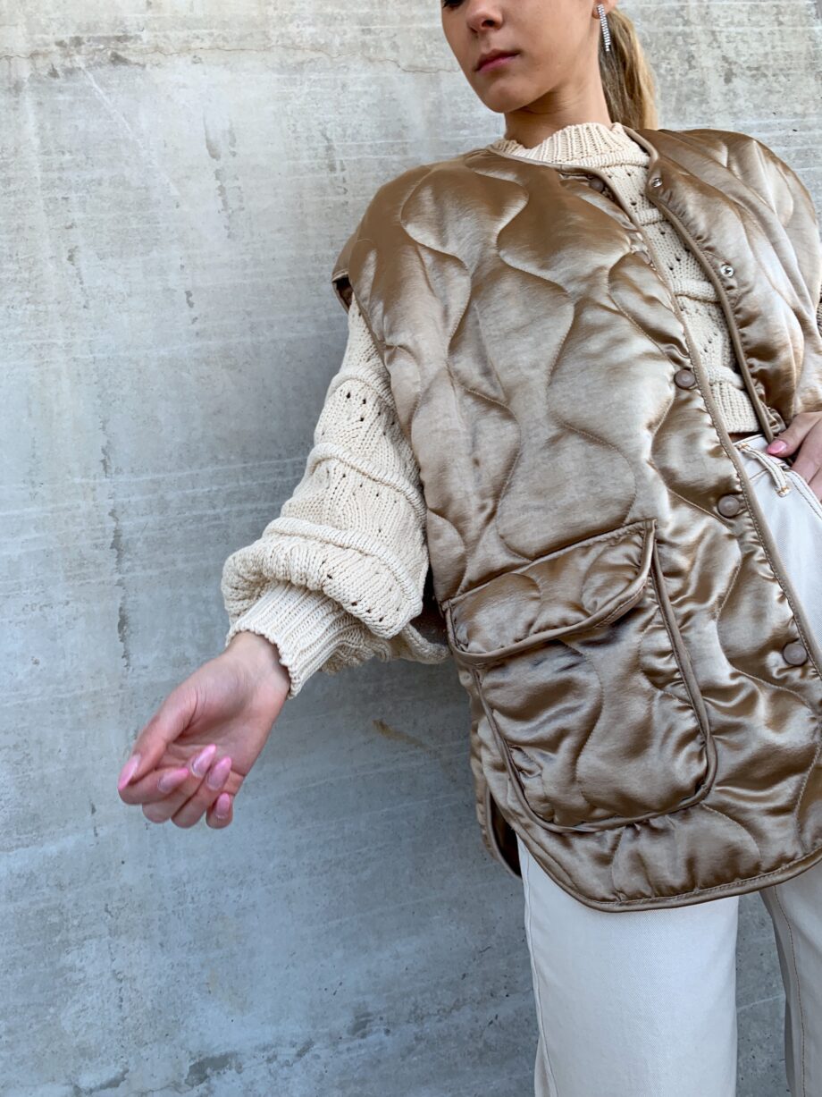 Shop Online Gilet piumino over beige Have One